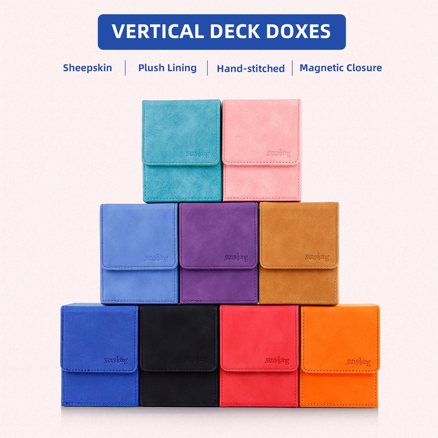 Magic Deck Box for MTG (Vertical,Dark Blue)