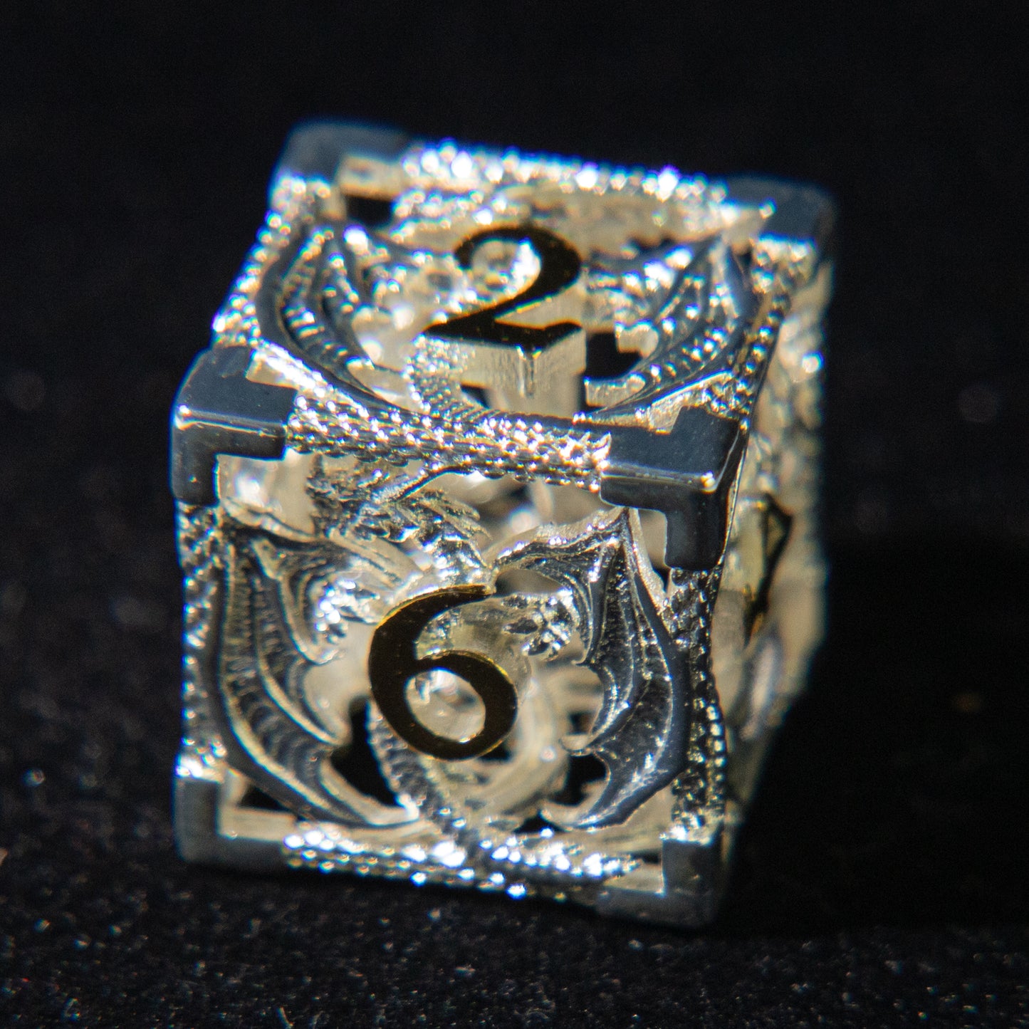 D&D Hollowed Metal Dice Set Cthulhu (Light Yellow)