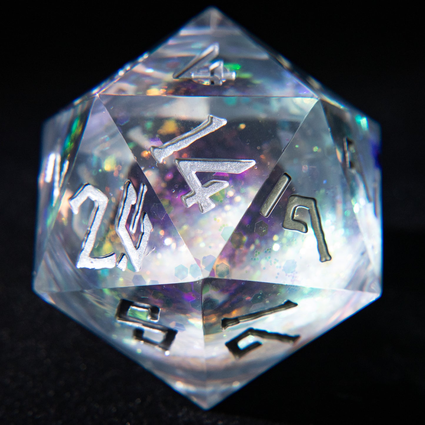 D&D Multi-faceted Single Resin Dice(White)