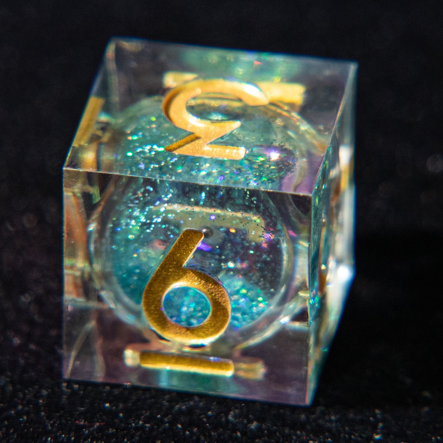 D&D Multi-faceted Resin Dice Set (Rainbow Colors)