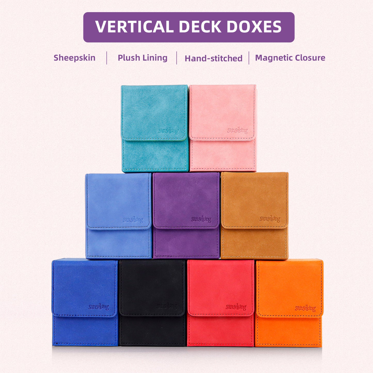 Magic Deck Box for MTG (Vertical,Purple)