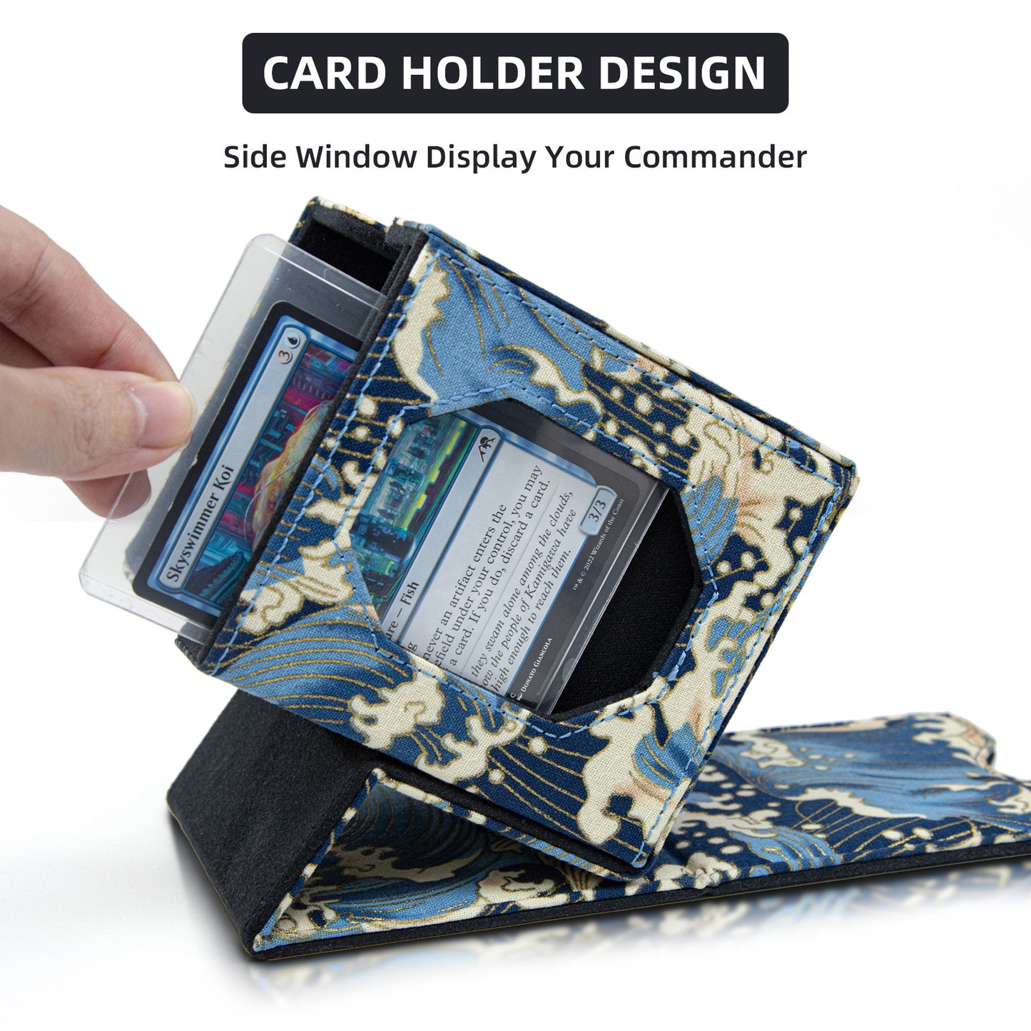 Magic Commander Deck Box Fits 100+DND (Blue)