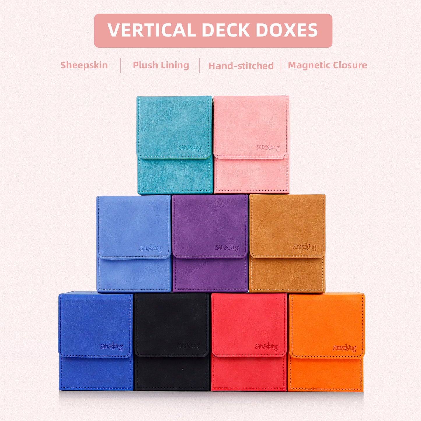 Magic Deck Box for MTG (Vertical,Pink)