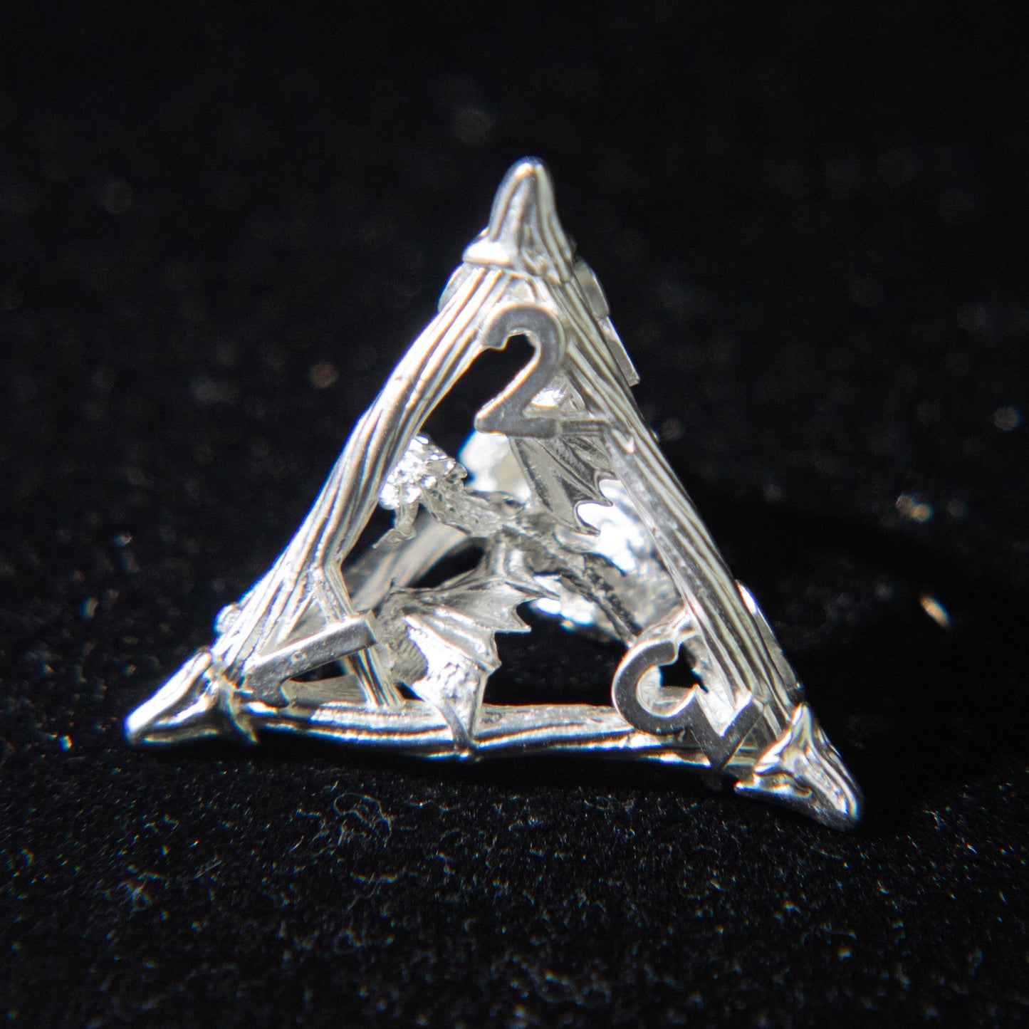 D&D Hollowed Metal Dice Set Cthulhu (White)