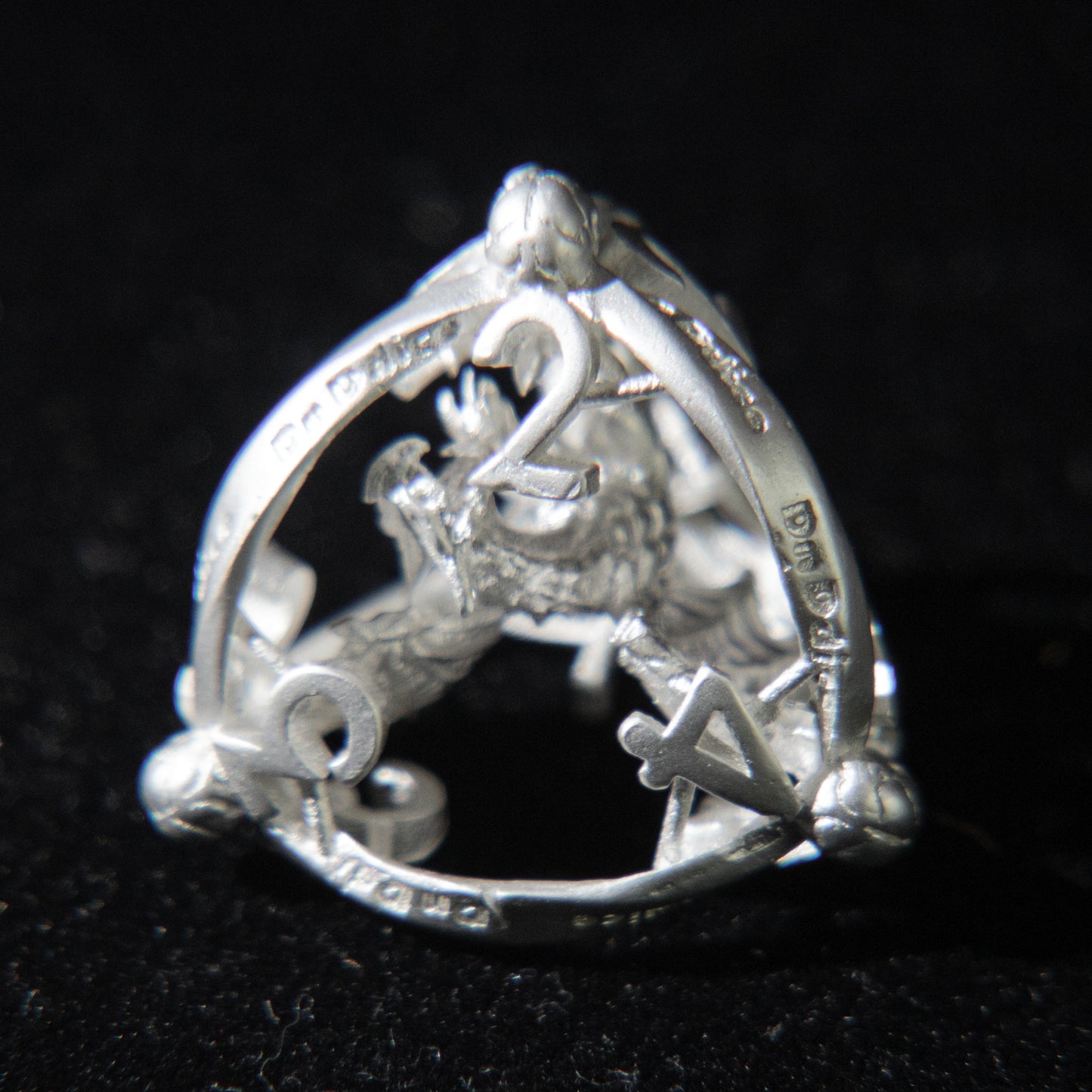 D&D Hollowed Metal Dice Set Cthulhu (Silver)