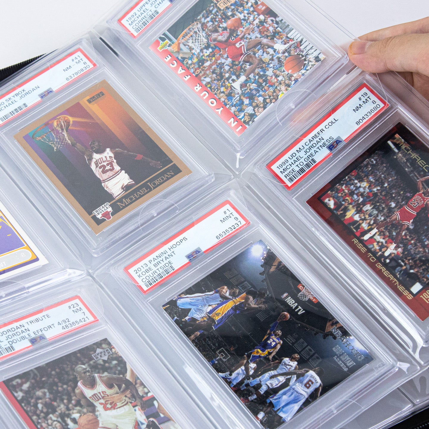 Classeur à pochettes supérieures 4/6 compartiments - Étui de rangement pour cartes gradées