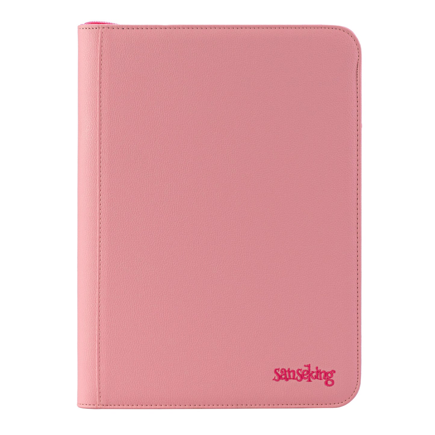 Pink Plaid 4/9/12-Pocket PU Binder