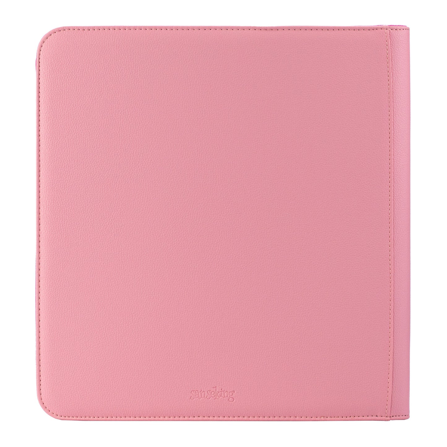 Pink Plaid 4/9/12-Pocket PU Binder