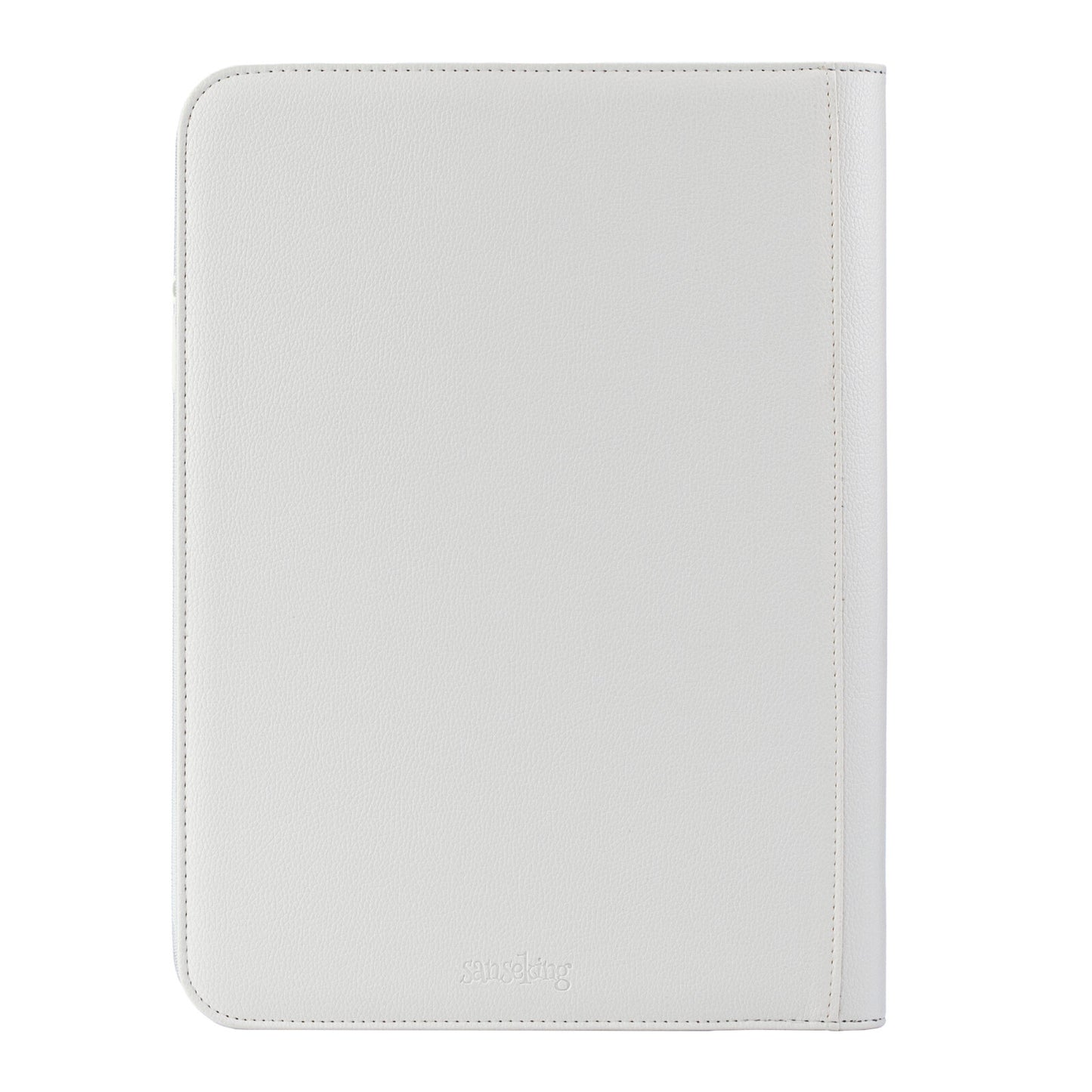 White Plaid 4/9/12-Pocket PU Binder