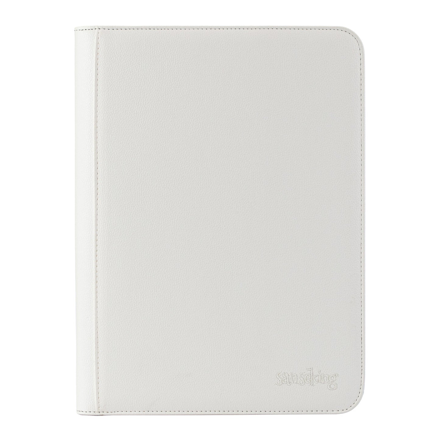 White Plaid 4/9/12-Pocket PU Binder