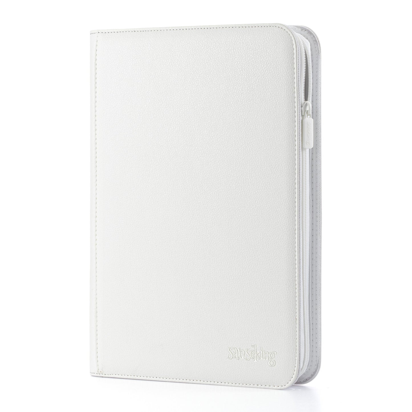 White Plaid 4/9/12-Pocket PU Binder