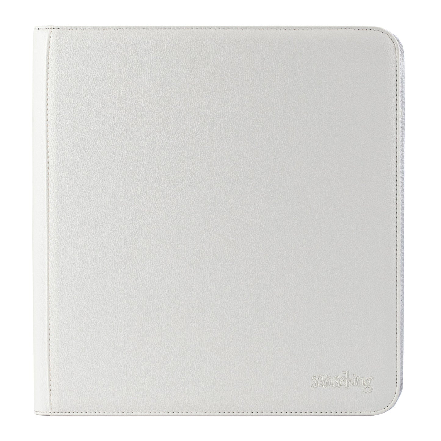 White Plaid 4/9/12-Pocket PU Binder