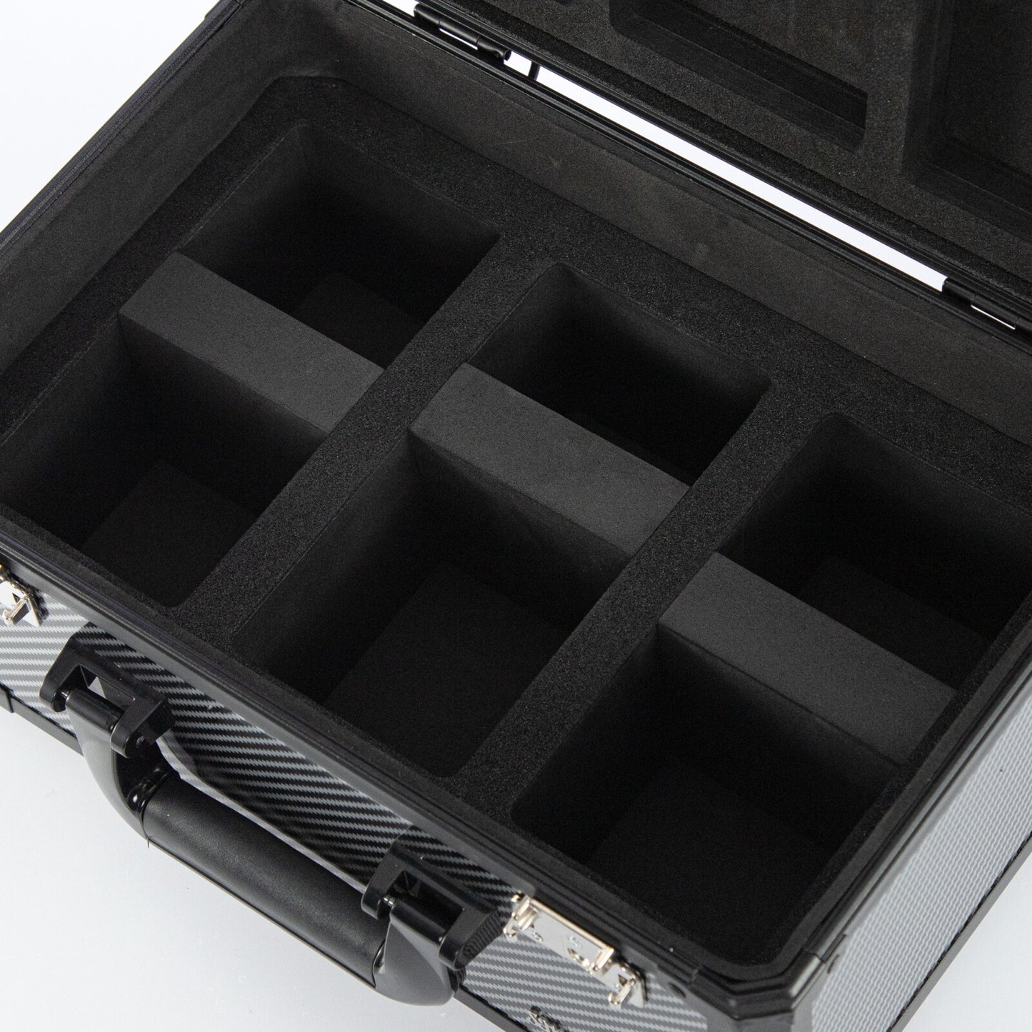 Carbon Fiber Graded Card Storage Box (2 & 3 Compartment)