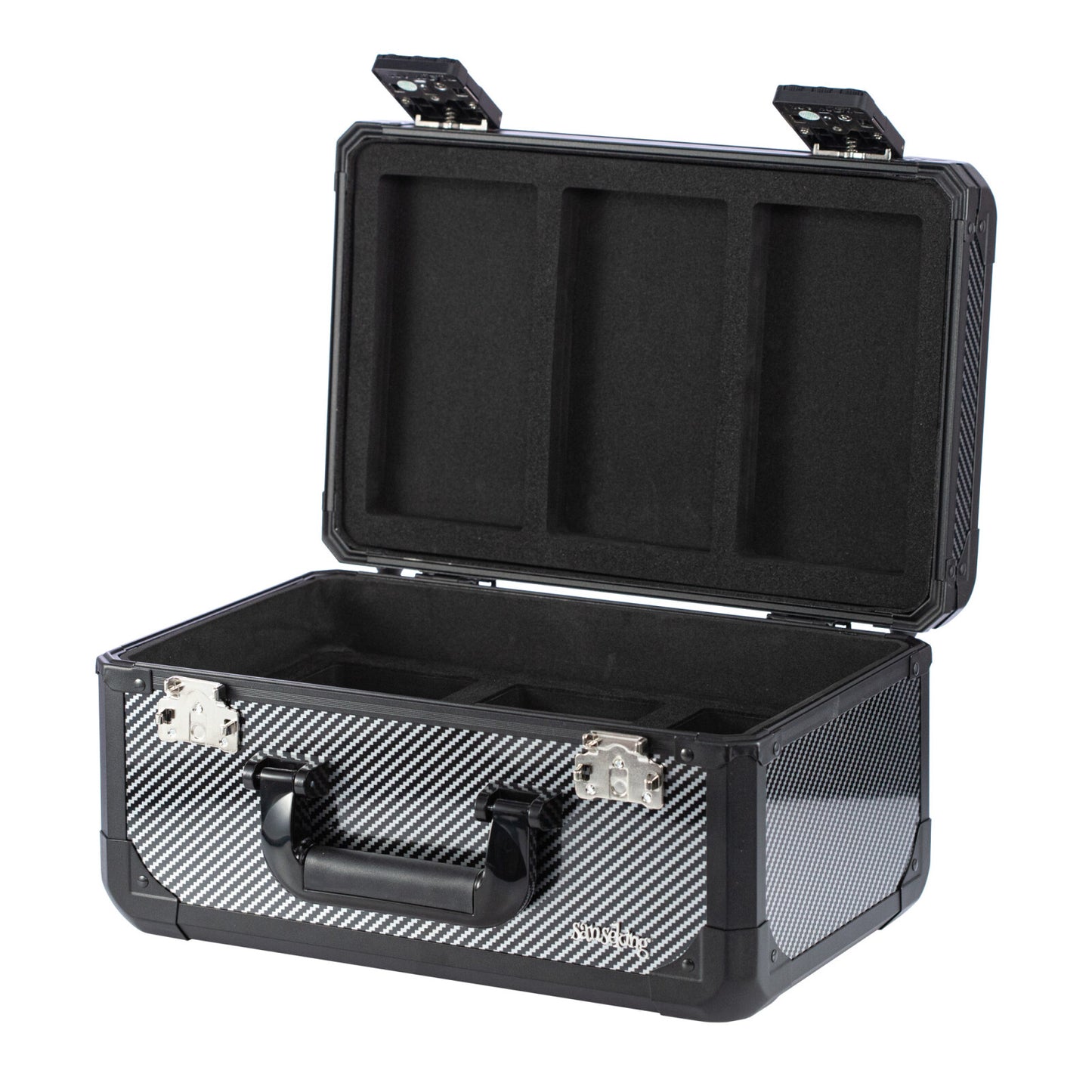 Carbon Fiber Graded Card Storage Box (2 & 3 Compartment)