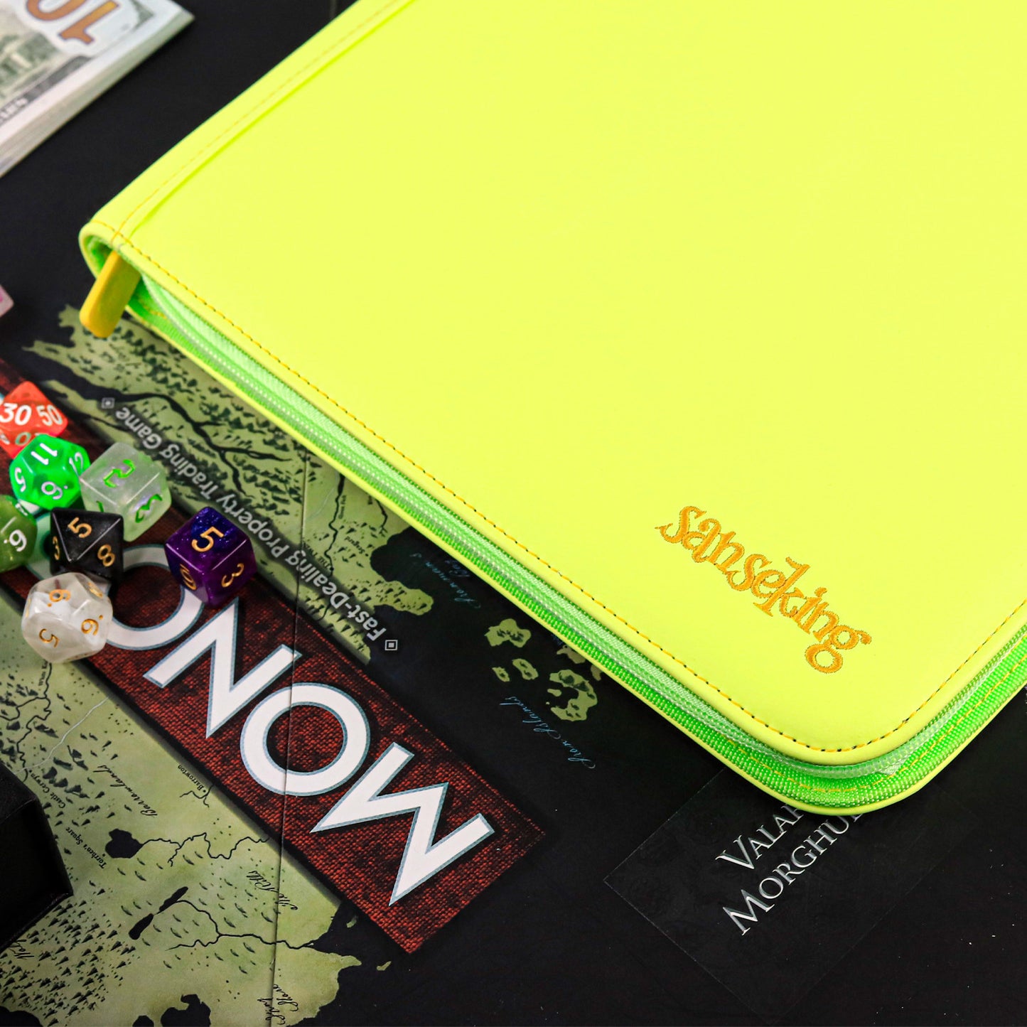 9-Pocket PU Card Binder Green