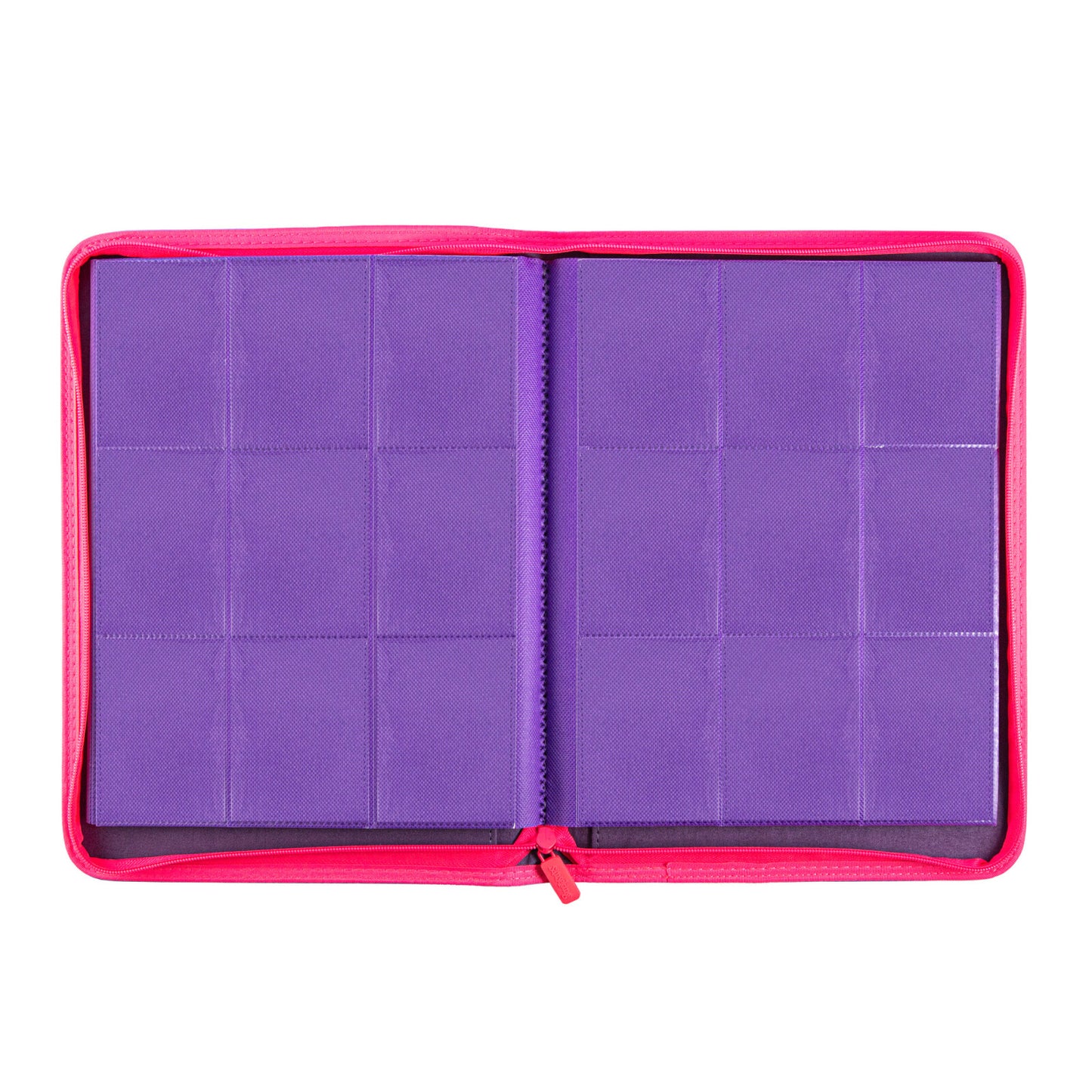 Coral Binder Series - PU Leather Zipper 9-Pocket Coral Purple