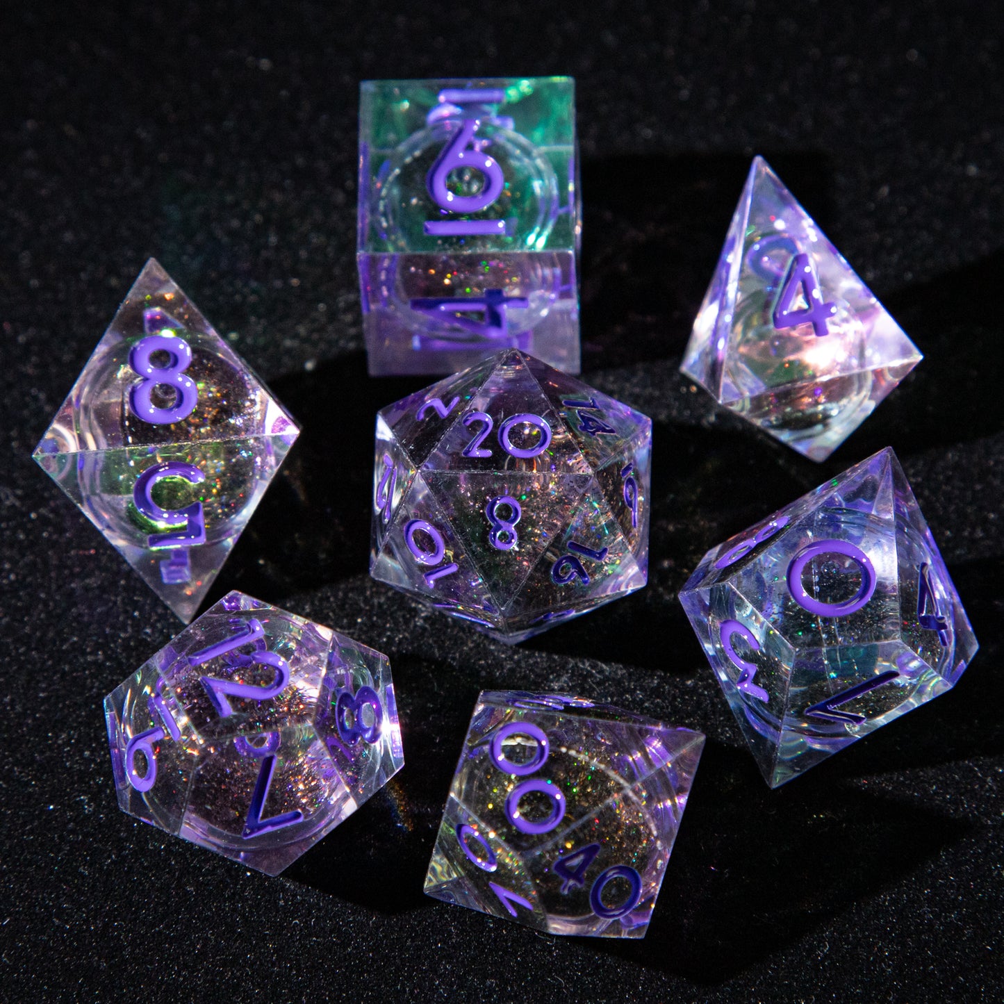 D&D Multi-faceted Resin Dice Set (Lavender)