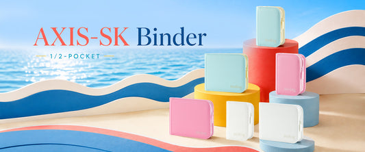 AXIS-SK Blue Mini Binder Setup: When to Use a One-Pocket or Two-Pocket Card Binder