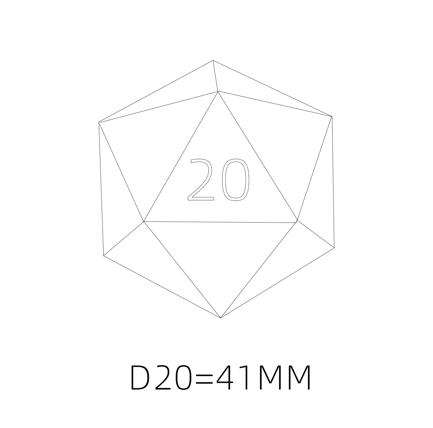 Dragonbreath Ember D20 — 41 mm 