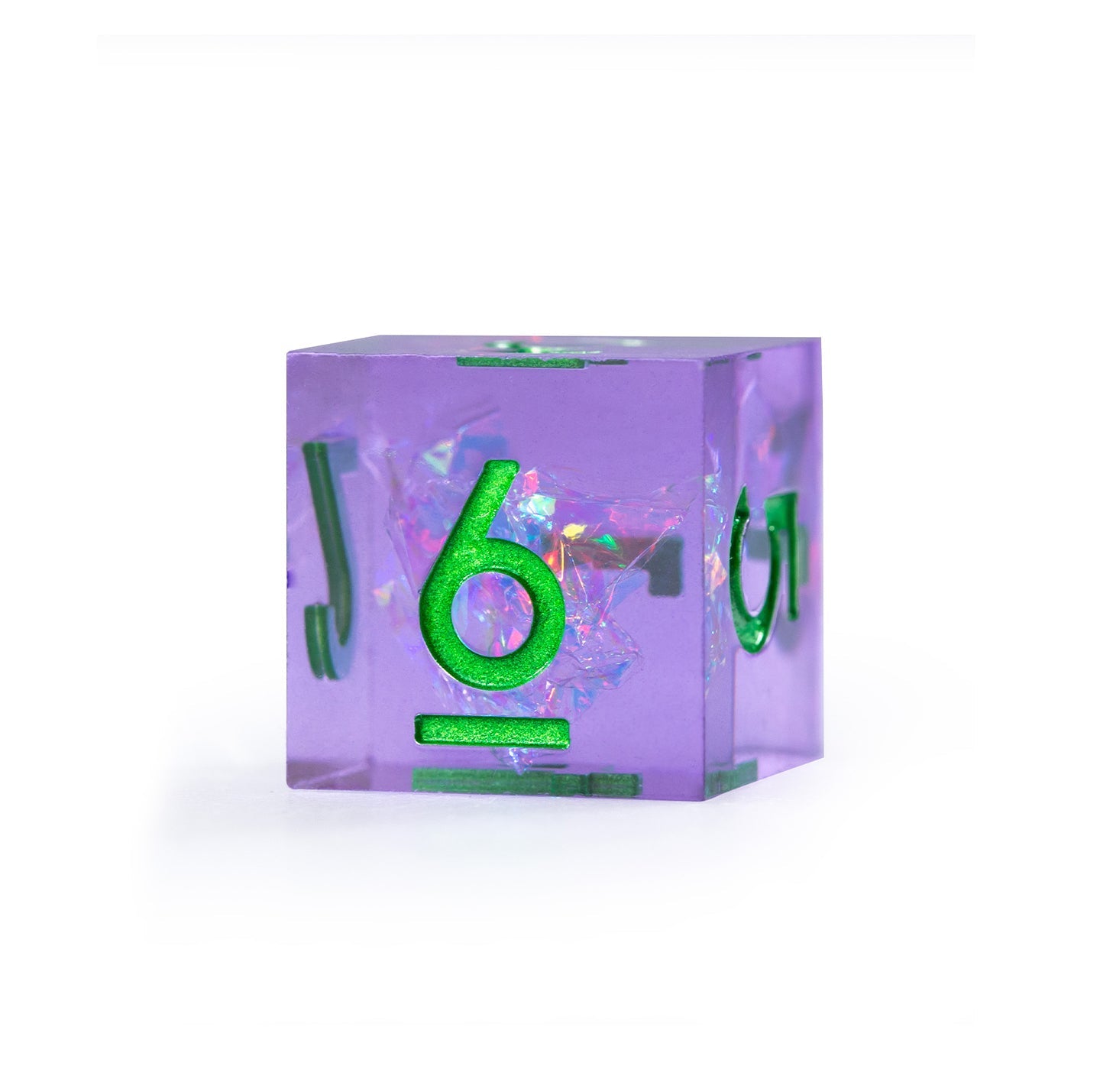 Ensemble de 7 dés polyédriques Dreamveil Amethyst Gold 