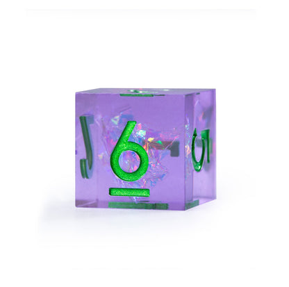 Ensemble de 7 dés polyédriques Dreamveil Amethyst Gold 