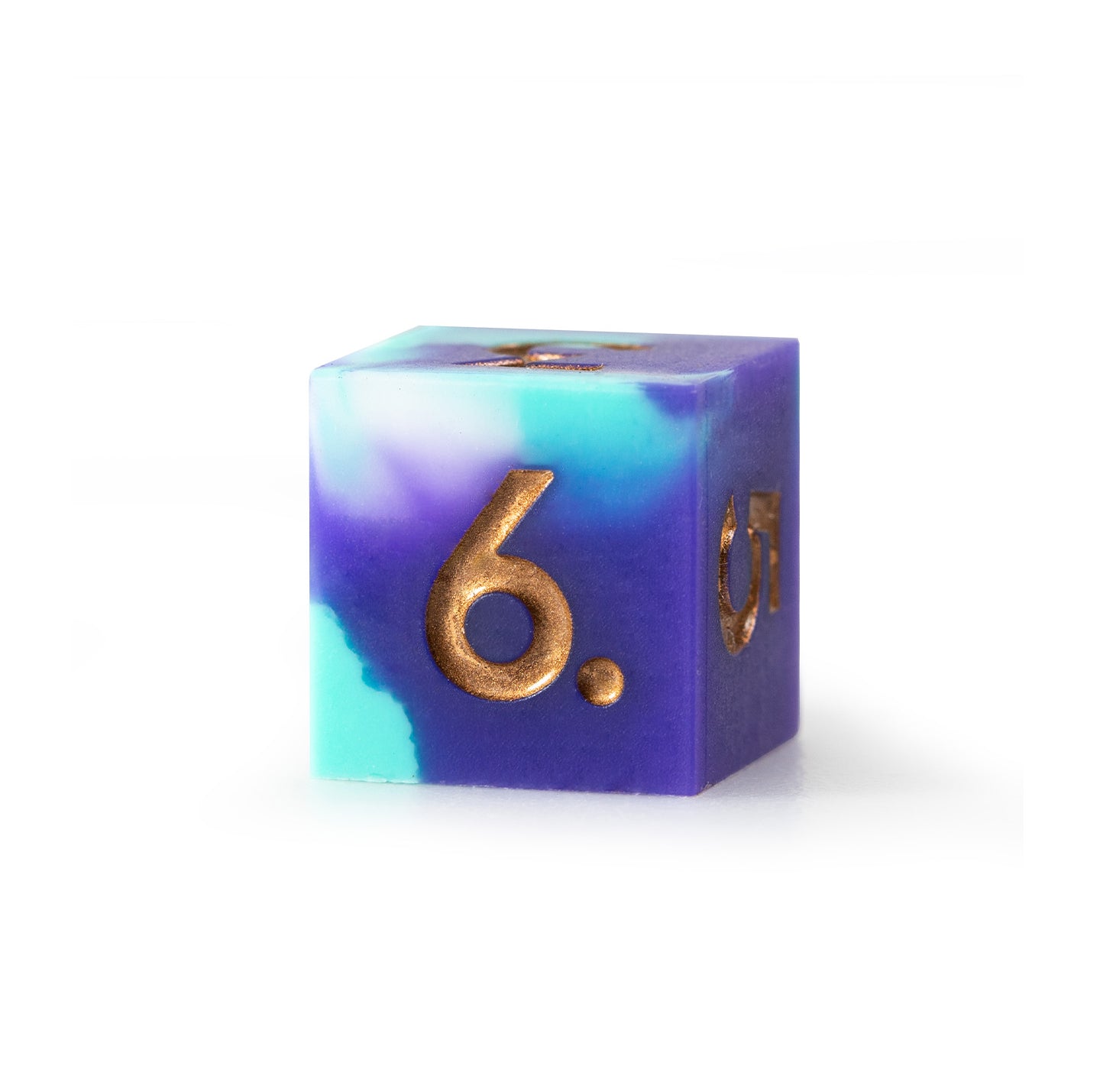 Ensemble de 7 dés polyédriques en silicone doré Aurora 