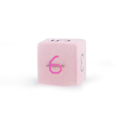 ピンクキャッツアイメッキ多面体ダイス7個セット