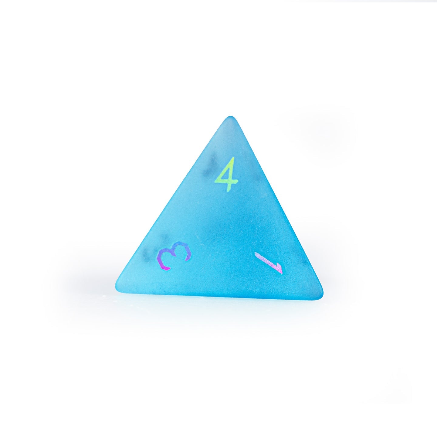 オーシャンブルーメッキガラス 7ピース 多面体ダイスセット