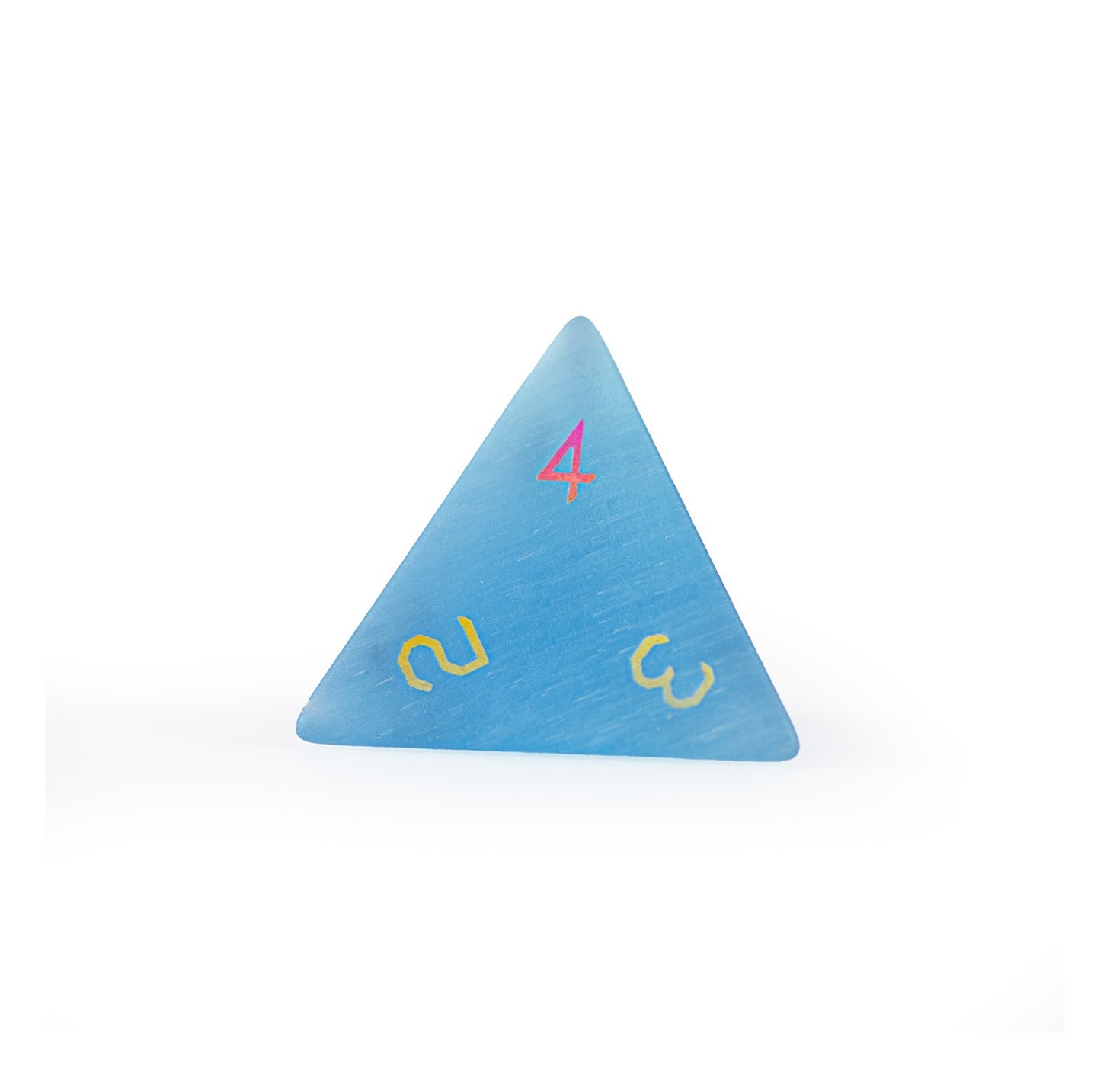 Ensemble de 7 dés polyédriques bleu océan à motif œil-de-chat 