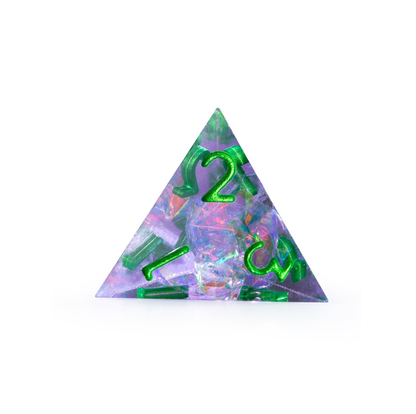 Ensemble de 7 dés polyédriques Dreamveil Amethyst Gold 