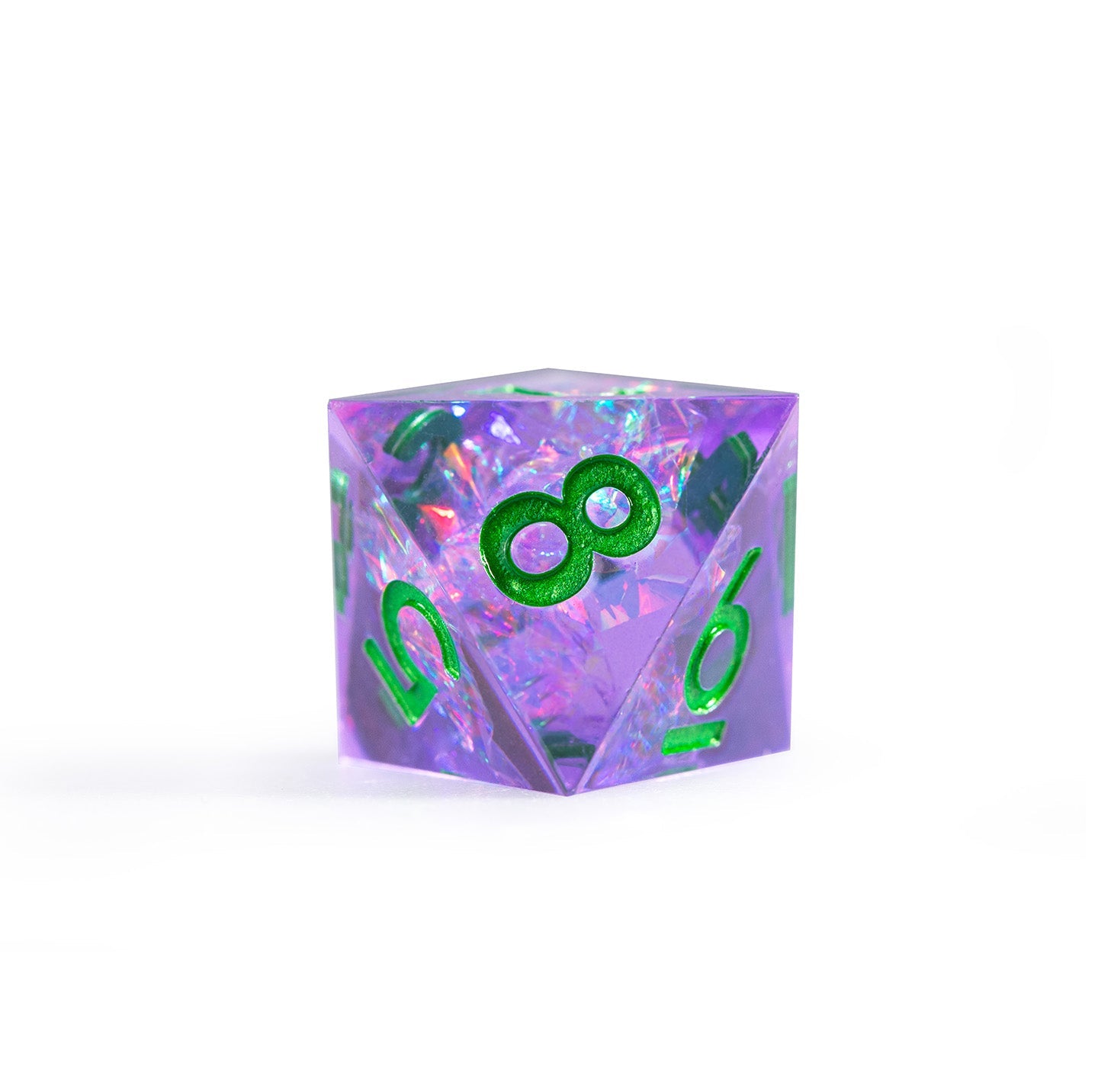 Ensemble de 7 dés polyédriques Dreamveil Amethyst Gold 