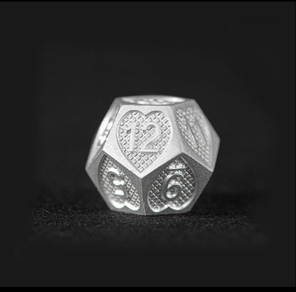 Ensemble de 7 dés polyédriques de base de l'Empereur Blanc 