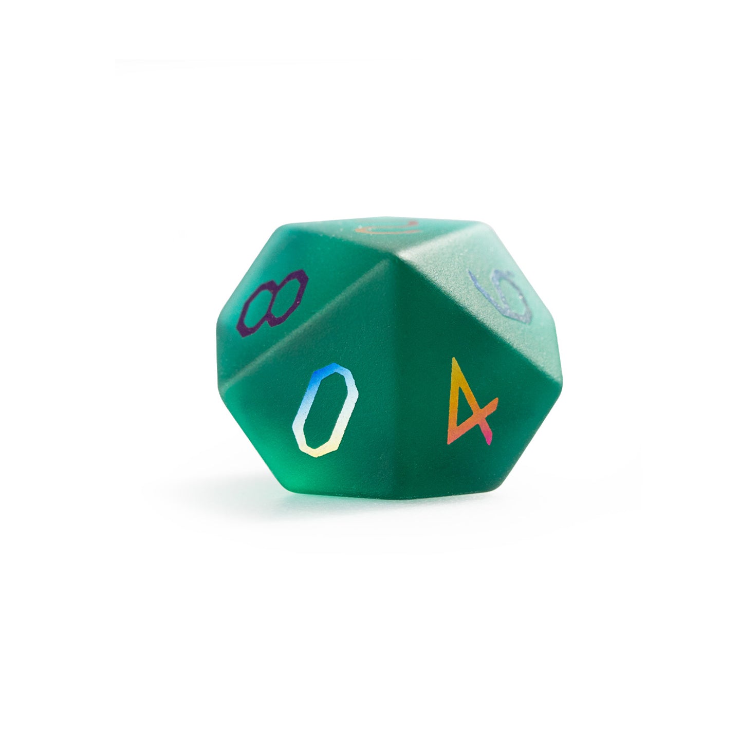 Pine Green Plated Polyhedral Dice Set | Forest Green DND Dice