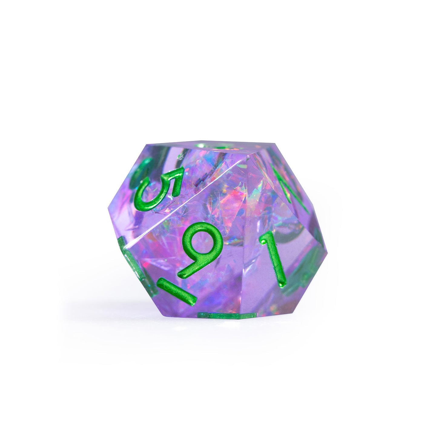 Ensemble de 7 dés polyédriques Dreamveil Amethyst Gold 