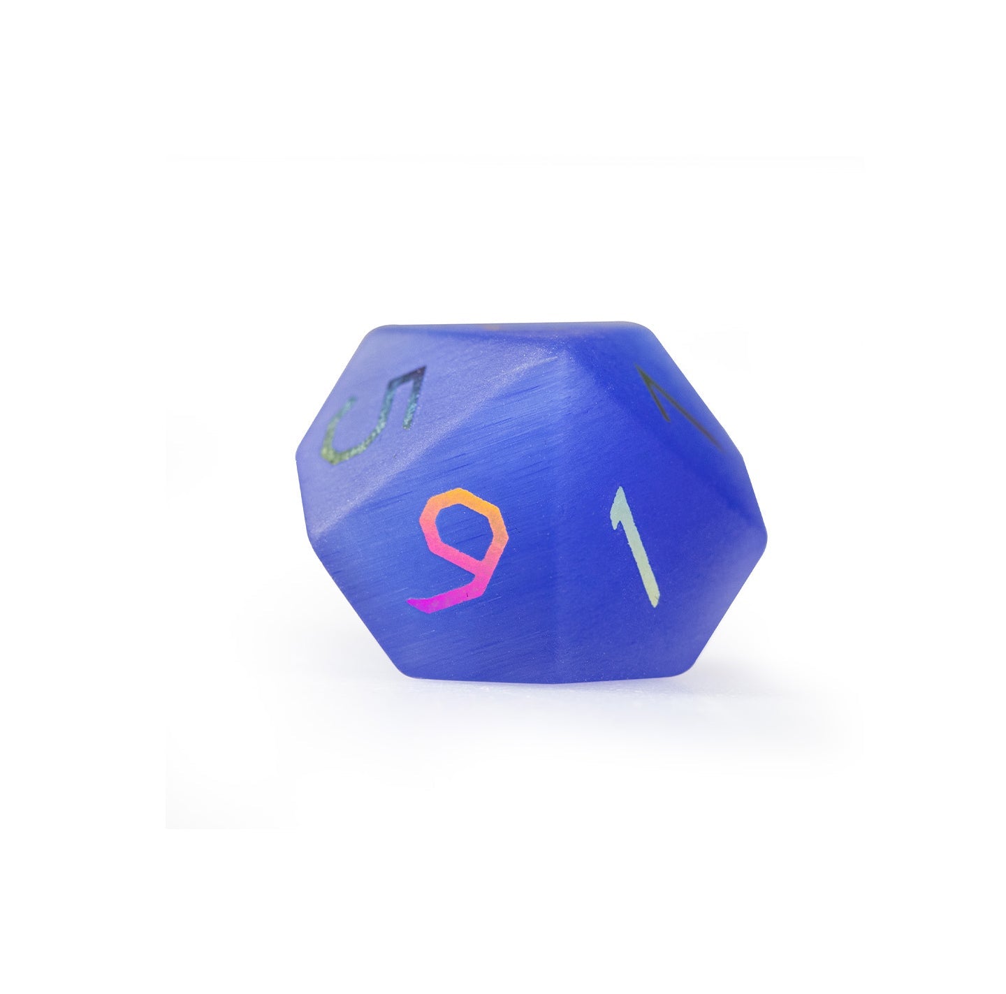 ロイヤルブルーキャットメッキ多面体ダイス7個セット