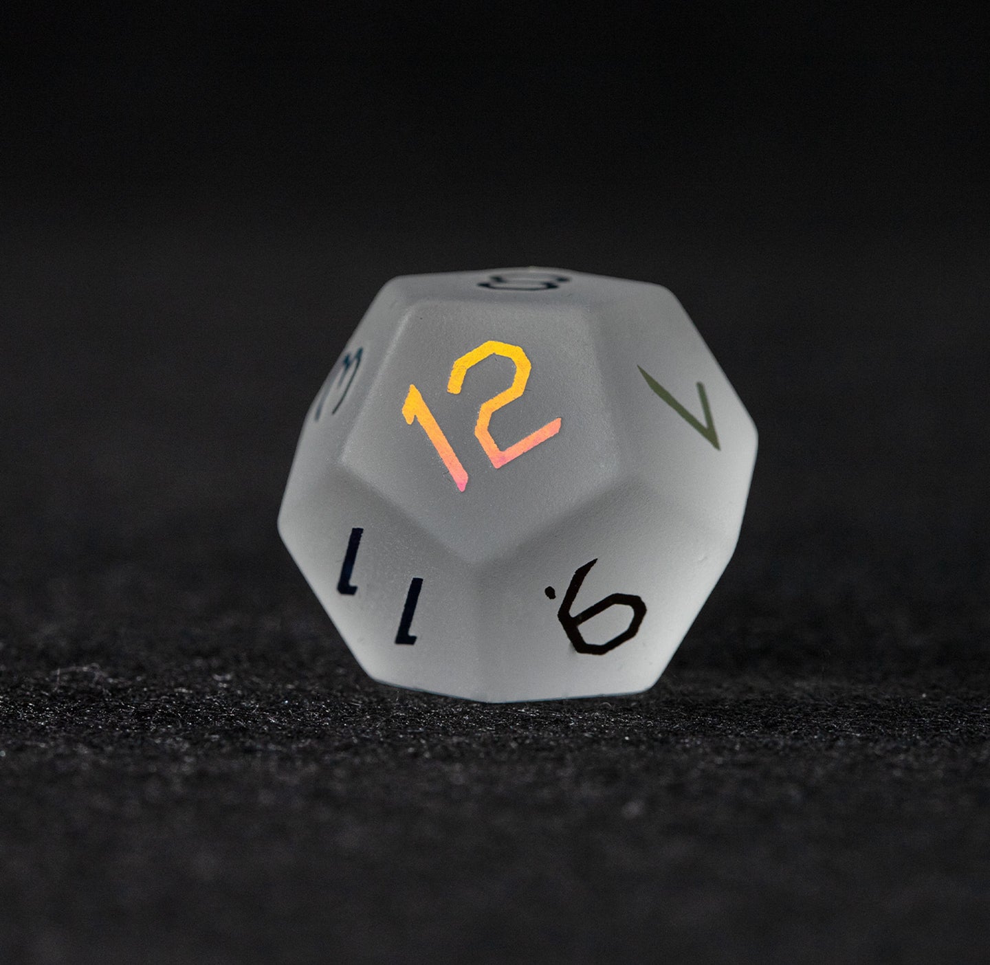 オパリンメッキガラス 7ピース 多面体ダイスセット