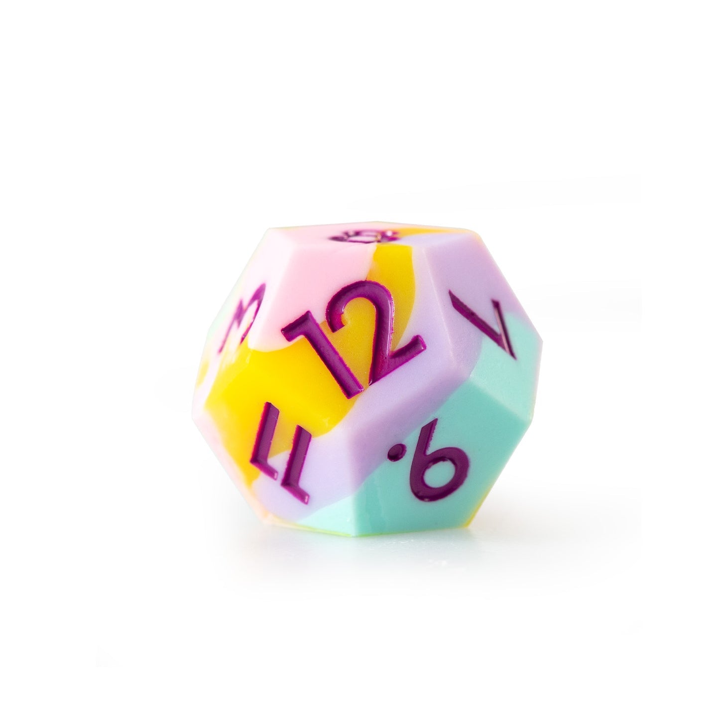 Ensemble de 7 dés polyédriques en silicone Berry Candy 