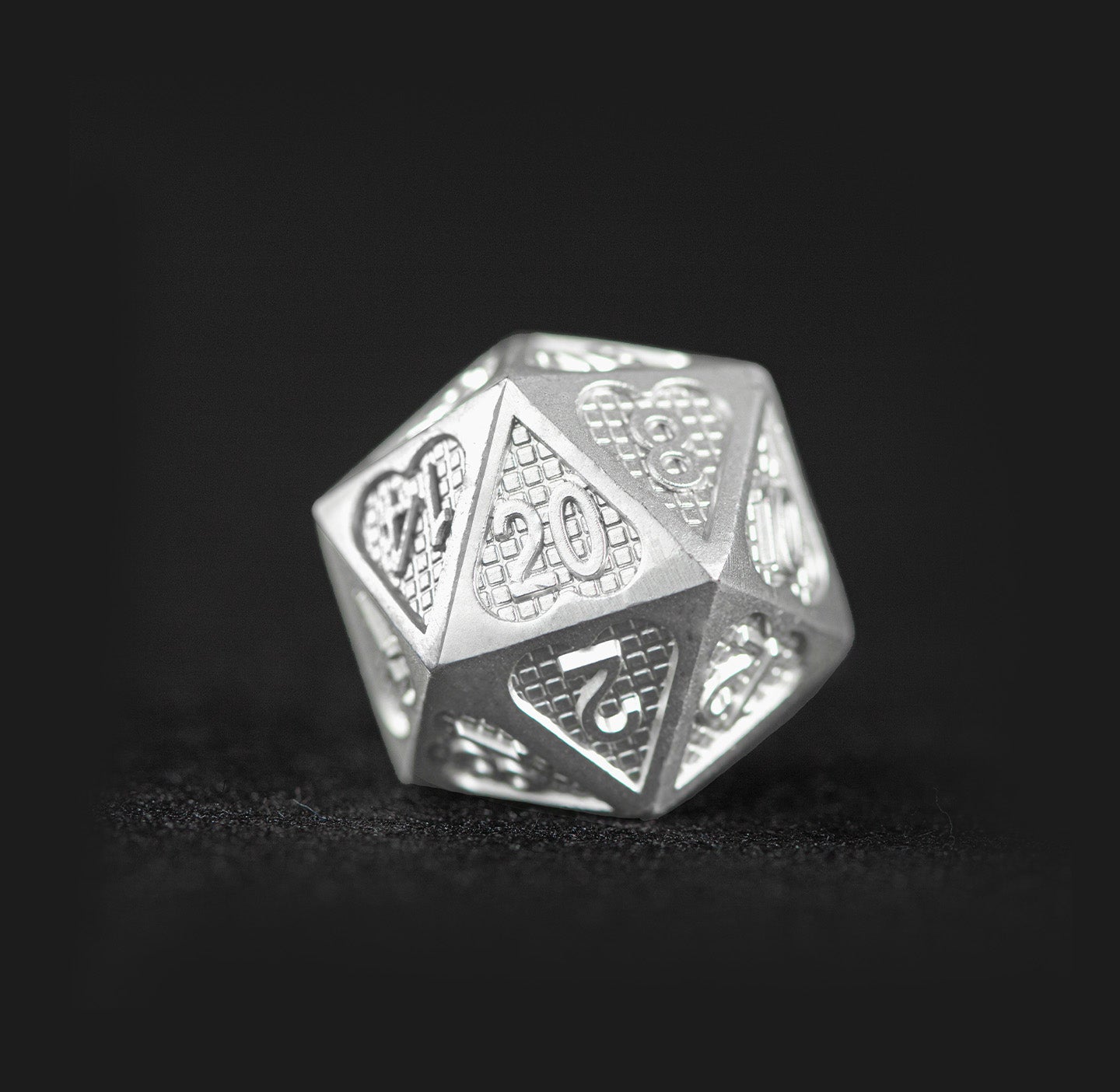 Ensemble de 7 dés polyédriques de base de l'Empereur Blanc 