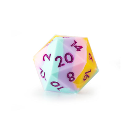 Ensemble de 7 dés polyédriques en silicone Berry Candy 