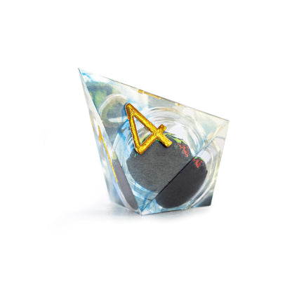 Ensemble de 7 dés polyédriques Gilded Veil Skull 