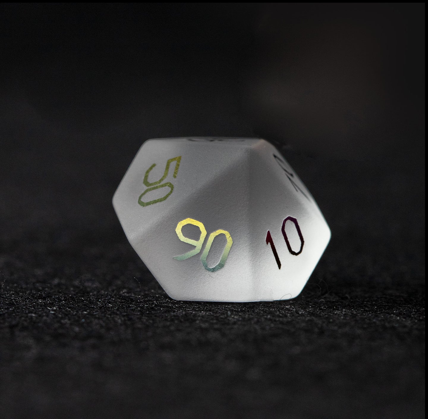 オパリンメッキガラス 7ピース 多面体ダイスセット