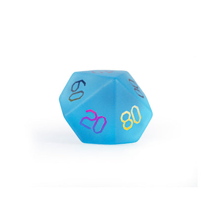 オーシャンブルーメッキガラス 7ピース 多面体ダイスセット