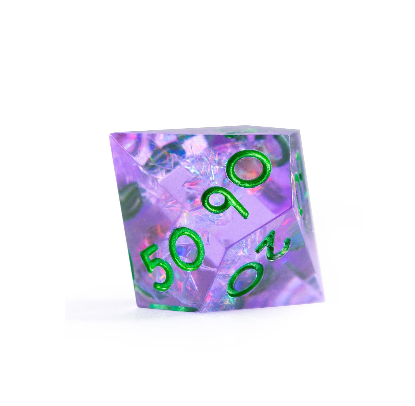 Ensemble de 7 dés polyédriques Dreamveil Amethyst Gold 