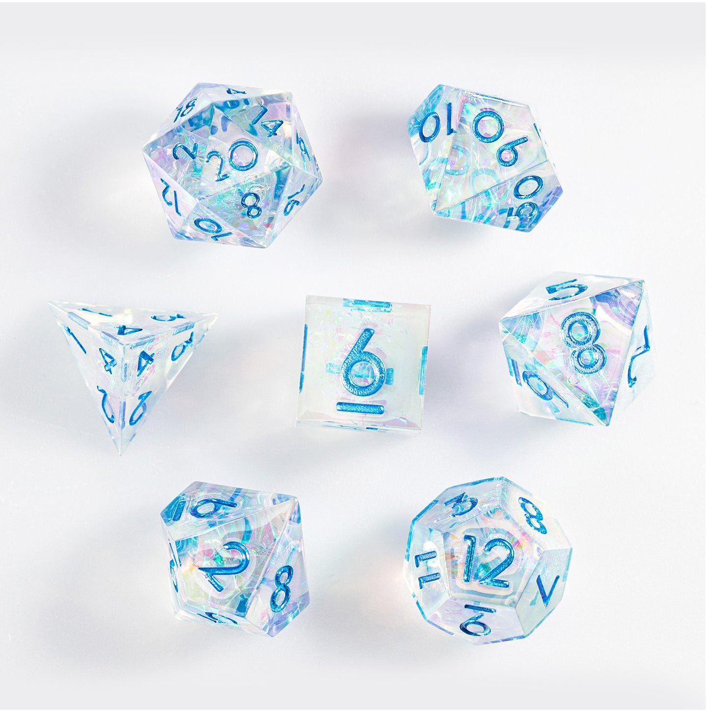 Ensemble de 7 dés polyédriques Glacial Rift 