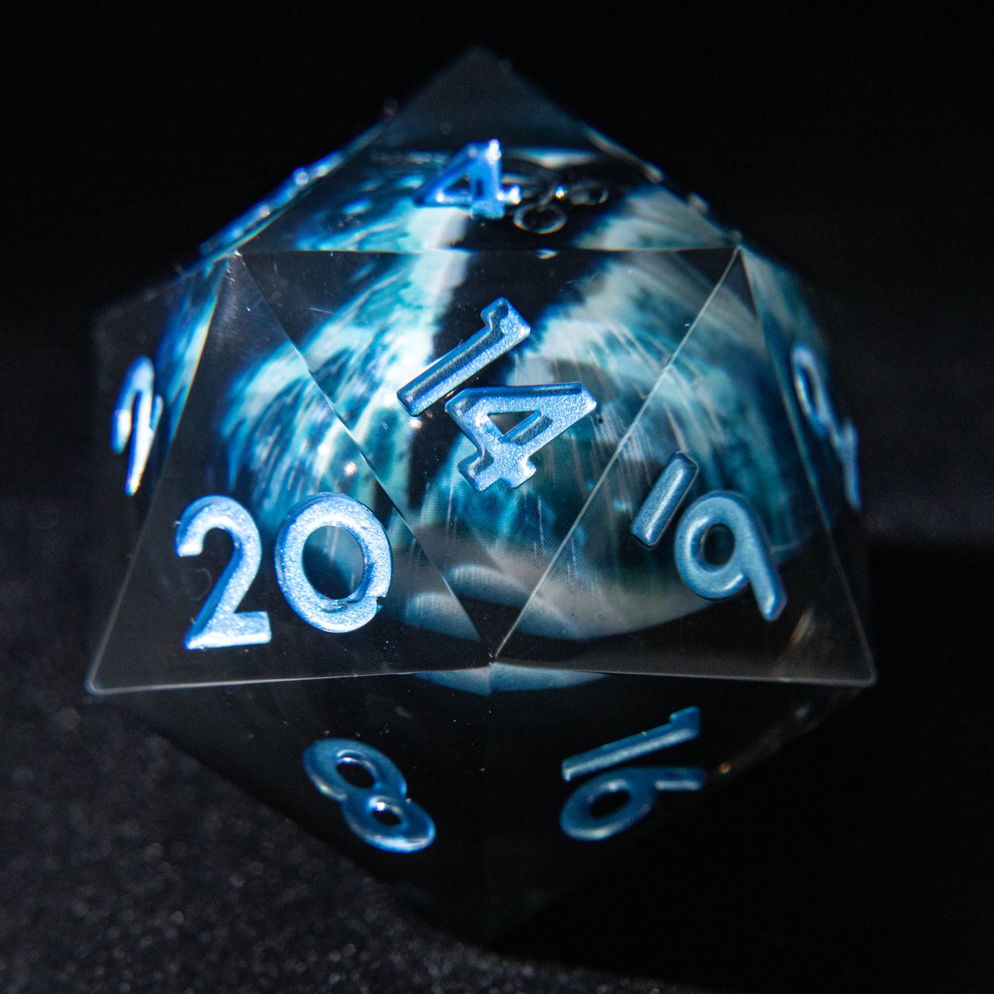 D&D Multi-faceted Single Resin Dice (Bule Eye)