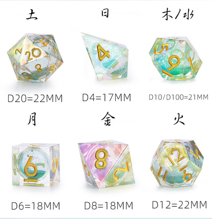 Ensemble de 7 dés polyédriques Chromastar
