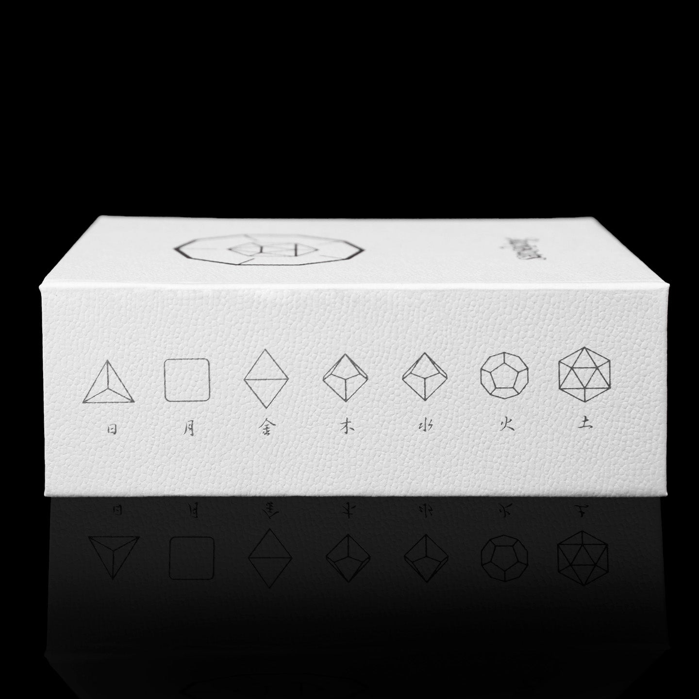 虹色クリスタルダイヤモンドカット7ピースダイスセット