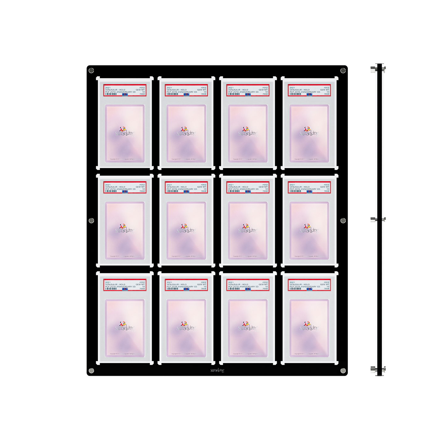 12 Slots Graded Card Display Frame