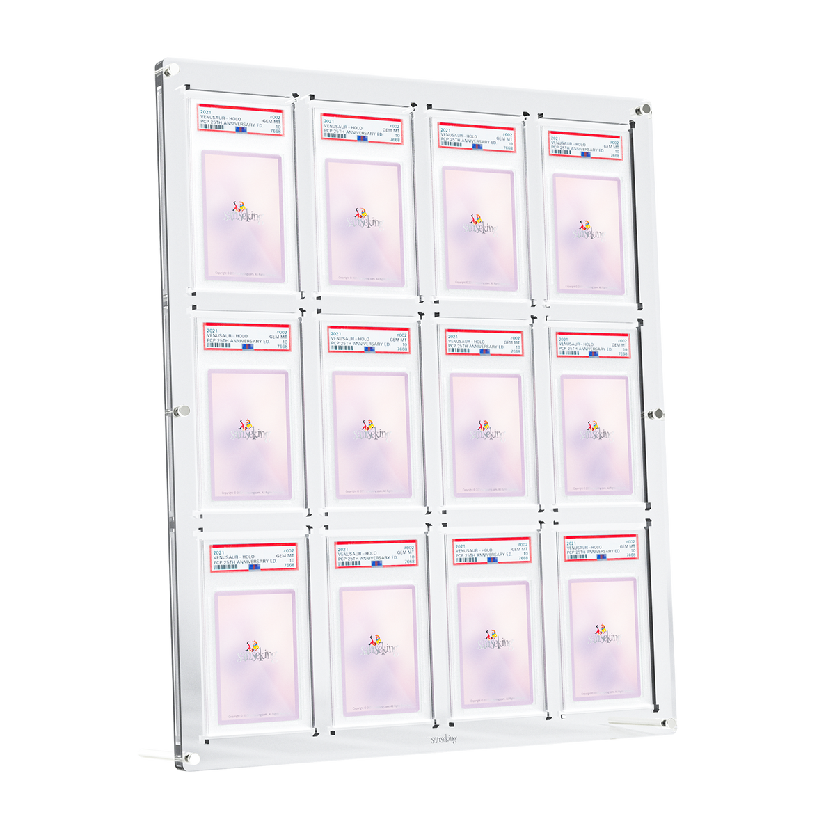 Carbon Fiber Finish Card Display Frame – 4 & 9 Slots