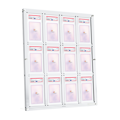 Carbon Fiber Finish Card Display Frame – 4 & 9 Slots